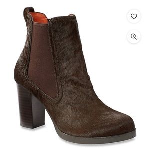 Tommy Bahama  Lummi Leather Chelsea Brown Chunky Heel Boots 7